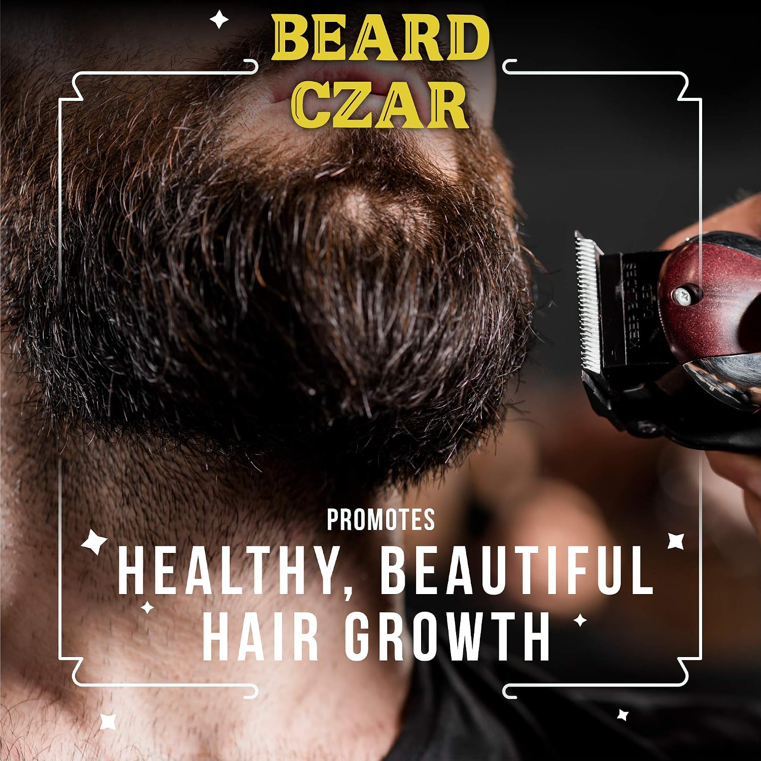 The Beard Czar Facial Hair Complex – Men's Beard Growth Supplement with Biotin & B Vitamins, 60 Capsules - görsel 7