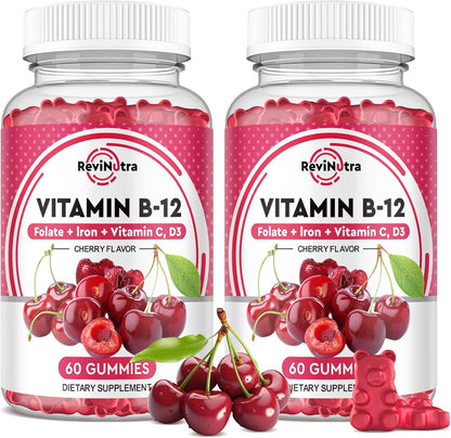 ReviNutra Vitamin B12 Complex Gummies - 5000 – Organic plant-based, vegan-friendly – Image 9