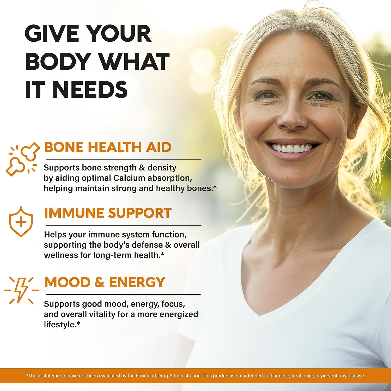 Vitamin D3 K2 USDA Organic Drops, 10000 IU D3 & 120 mcg K2 MK-7, Orange Flavour, 120ml (120-Day Supply) - görsel 3
