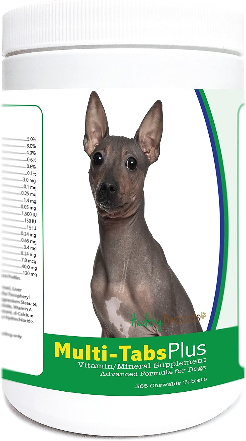 Healthy Breeds American Hairless Terrier Multi-Tabs Plus Chewable Tablets 365 Count - görsel 1