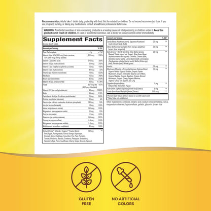Nature's Way Alive! Adult Ultra Multivitamin, Supports Energy Metabolism, Heart & Muscle Function, with B-Vitamins Including Methylated B12, Gluten Free, 60 Tablets