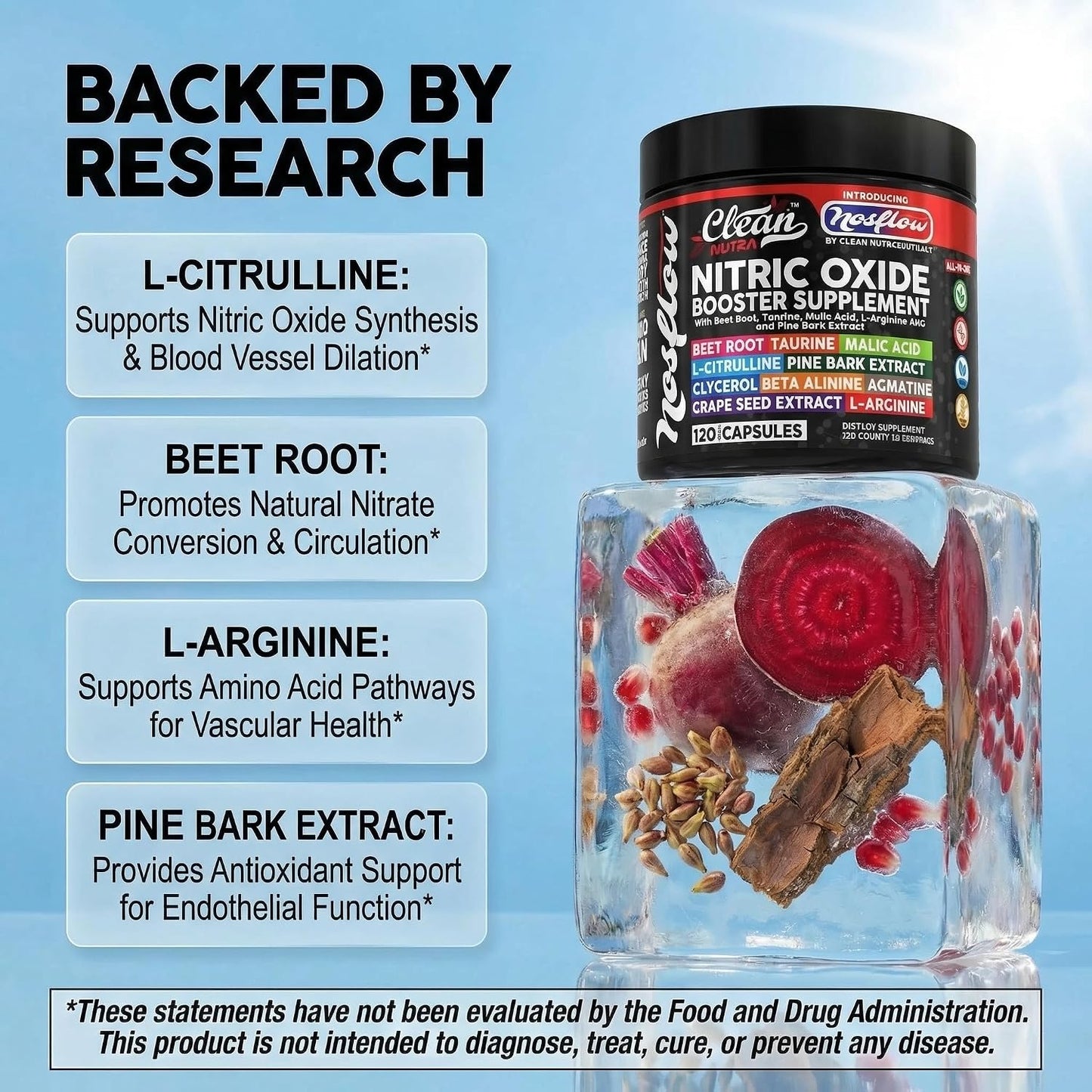 NosFlow Nitric Oxide Supplement for Men and Women's - görsel 3