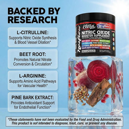 NosFlow Nitric Oxide Supplement for Men and Women's