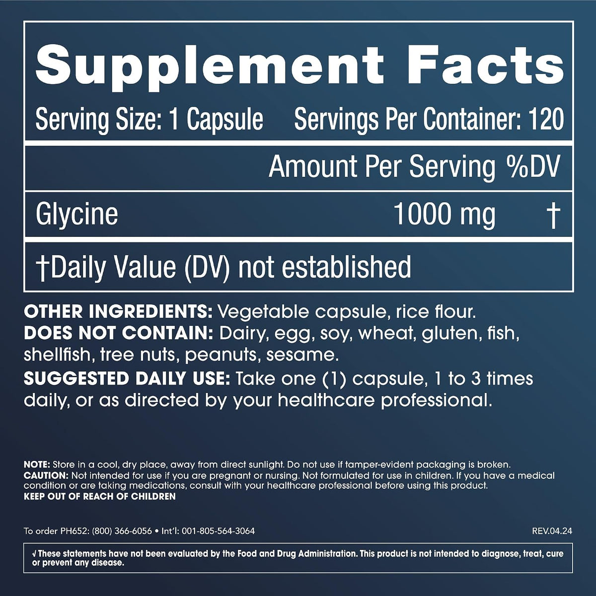 ProHealth Pure Glycine 1000 mg and Pure – Seek to maintain healthy glutathione levels as they age. – Image 3