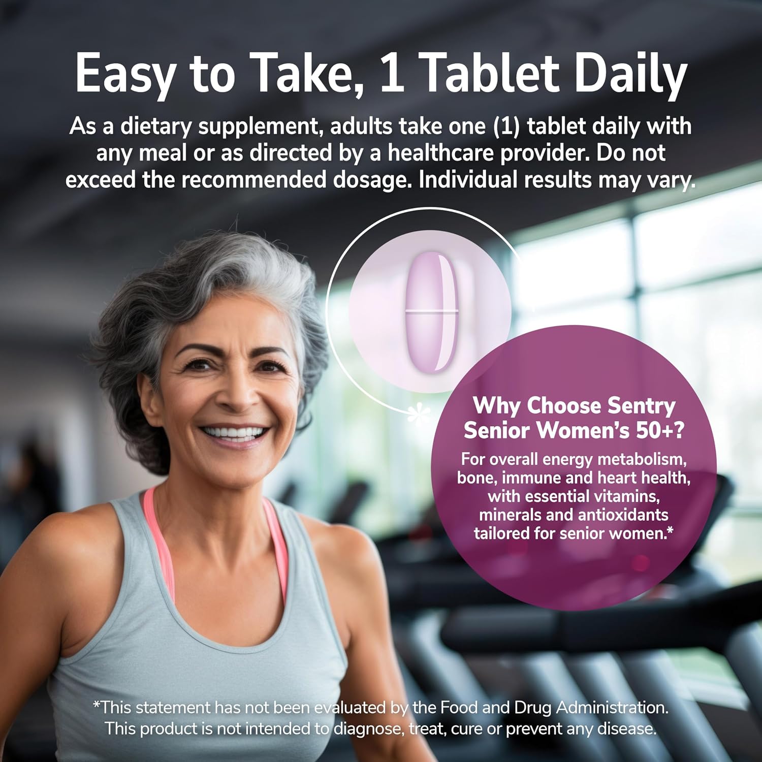 21st Century Sentry Senior Women 50 Plus Multivitamin, 100 Tablets - görsel 6