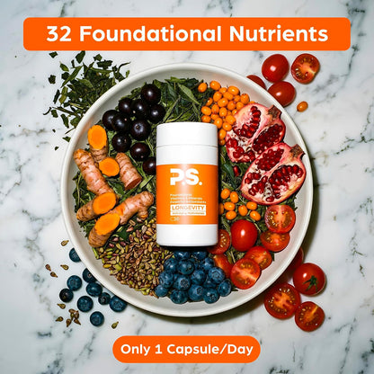 PS Longevity Supplements – Methylated – Resveratrol : A polyphenol from red grapes, known for activating sirtuins – Image 4
