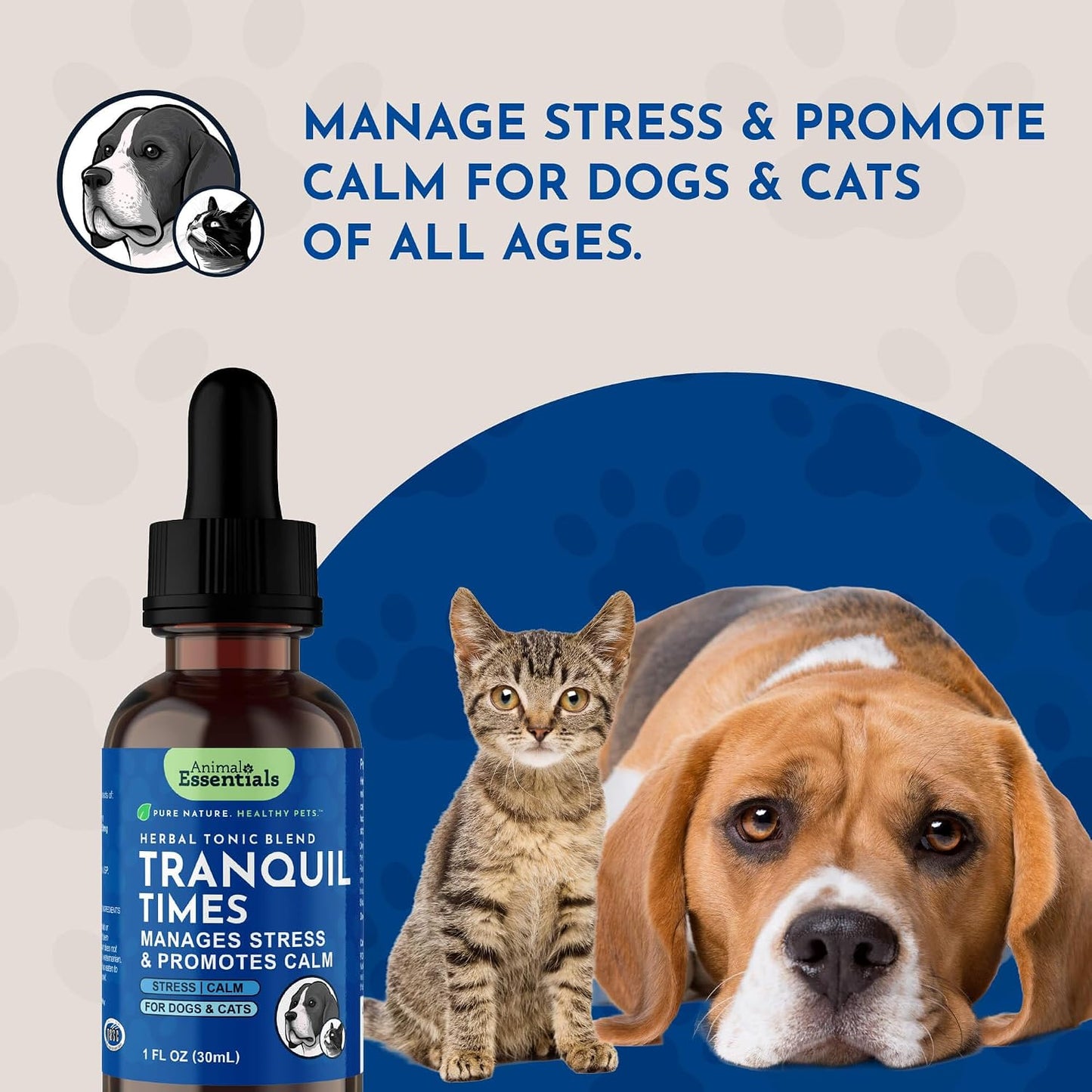 Tranquillity Blend - Organic Valerian Root Calming Drops for Dogs and Cats - görsel 7