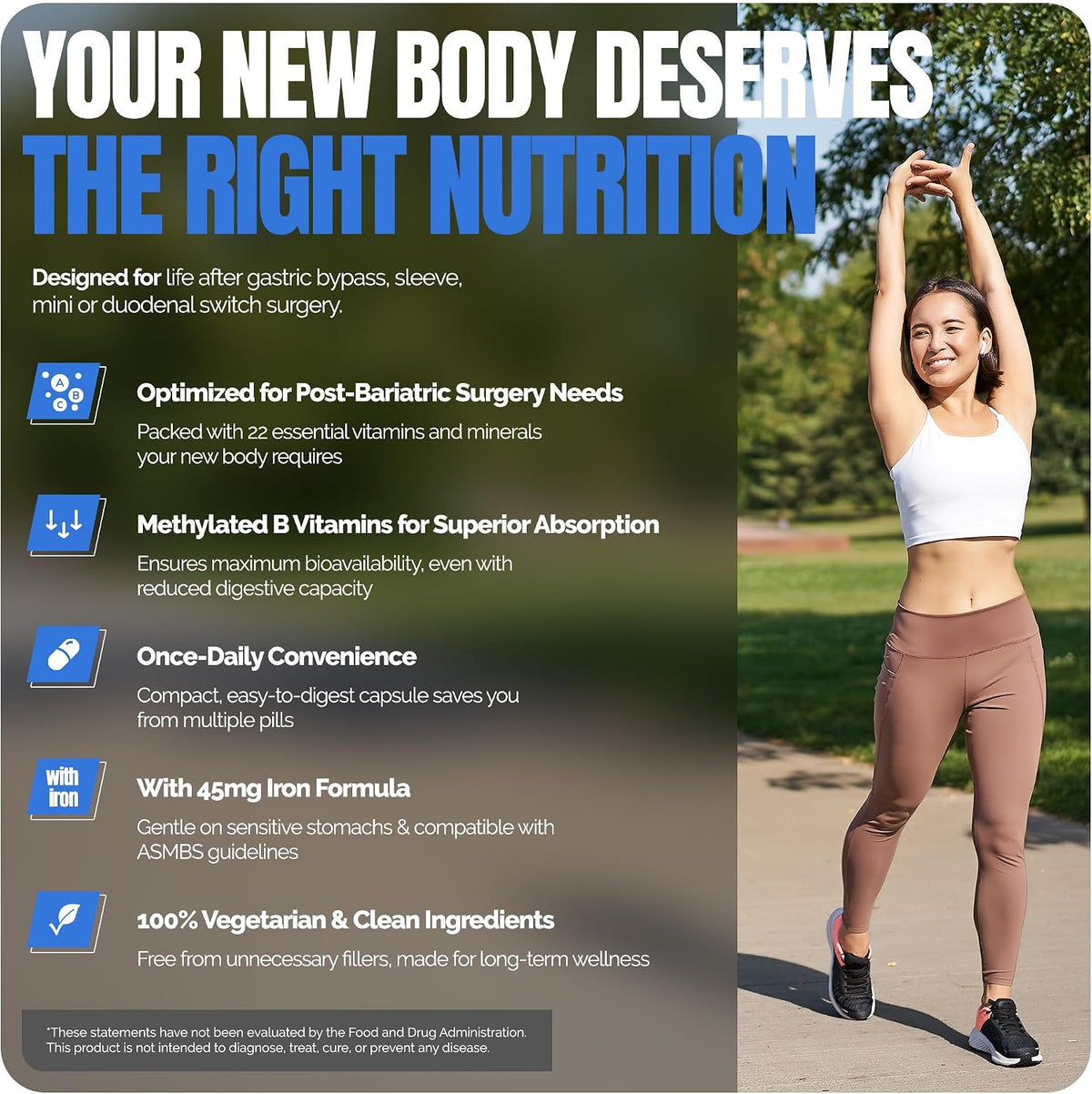 Glossy Leaf Methylated Bariatric – Methylated B12 and Folate: Active forms that support nerve health, energy – Image 3