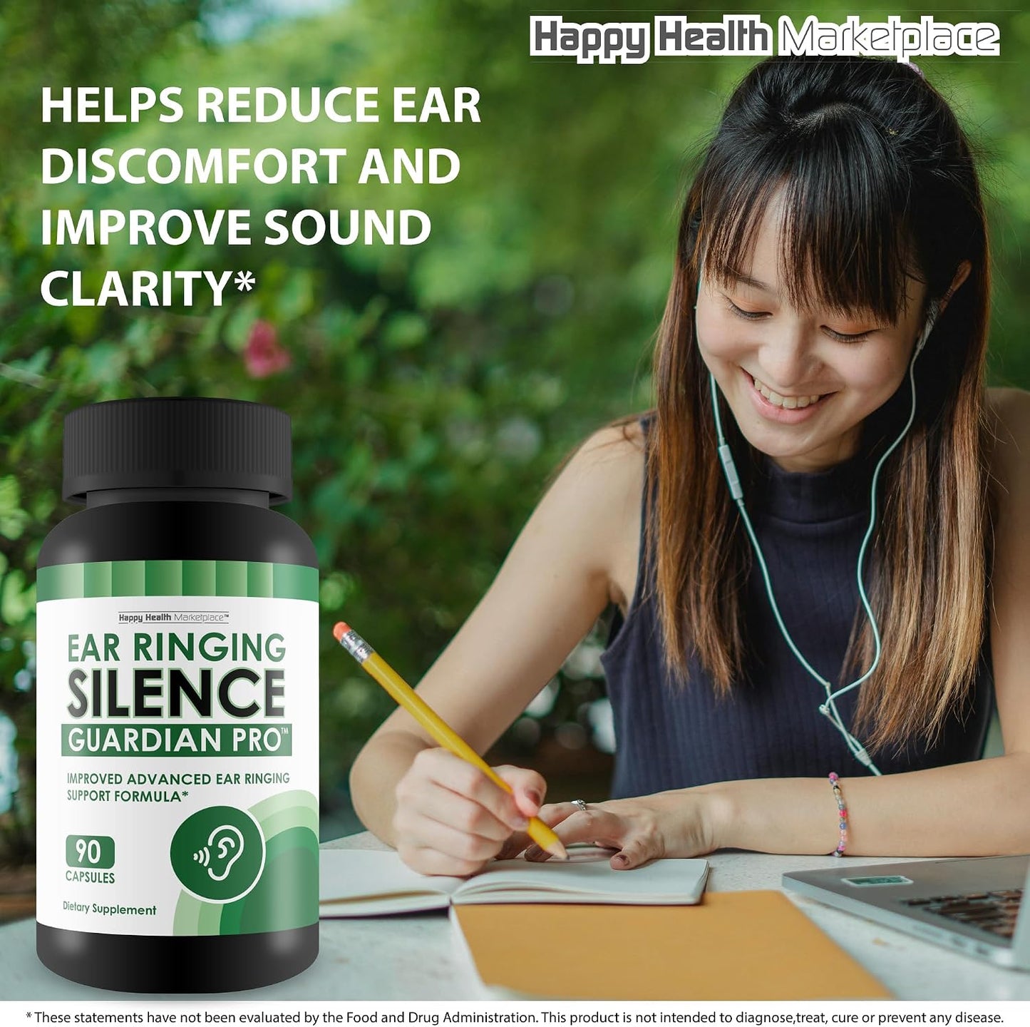 Ear Ringing Silence Guardian Pro - Advanced Tinnitus Relief Supplement - görsel 6