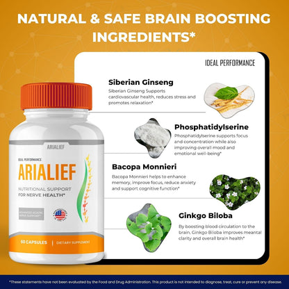 Arialief Brain Supplements for Memory and – Potency – Maximum strength formulations like Arialief deliver higher – Image 6
