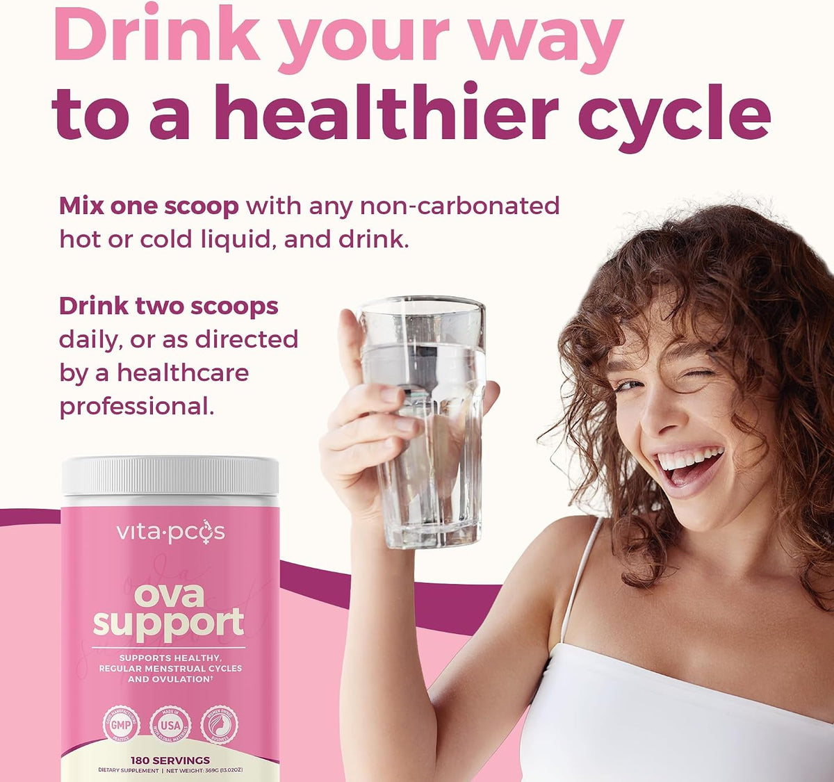 VITA-PCOS 40:1 Myo & D-Chiro Inositol Powder – 2000mg Myo & 50mg D-Chiro, 180 Serves – Image 5
