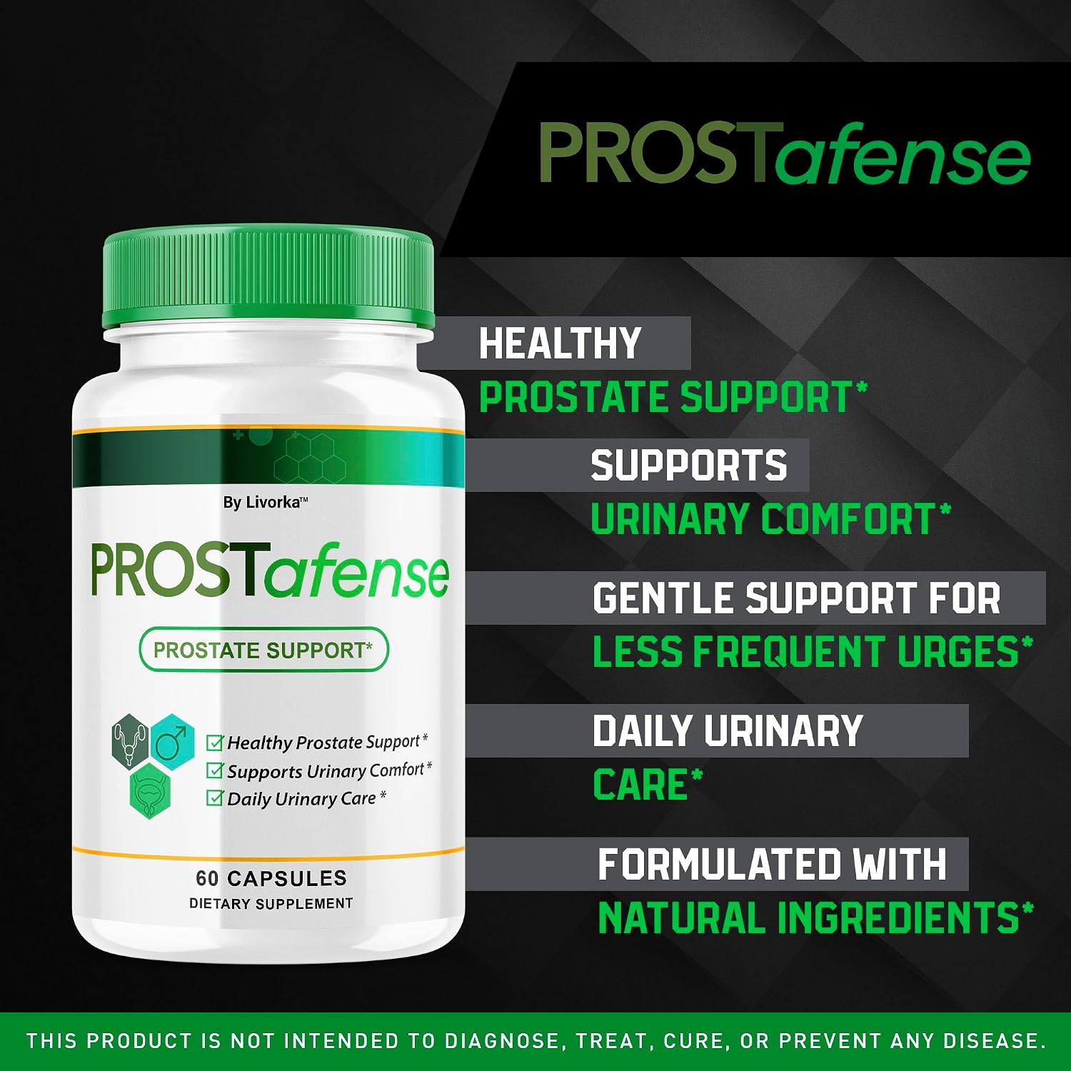 Prostafense Men's Health Capsules (3 Pack) – Natural Prostate Support, 180 Capsules - görsel 2