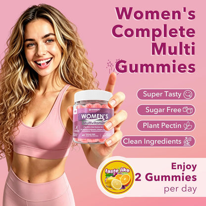 2 Pack - Women's's Multivitamin Gummy, Methylated Multivitamin for Women's, Biotin, Methylfolate, Iron, Collagen, Vitamins A – Image 7