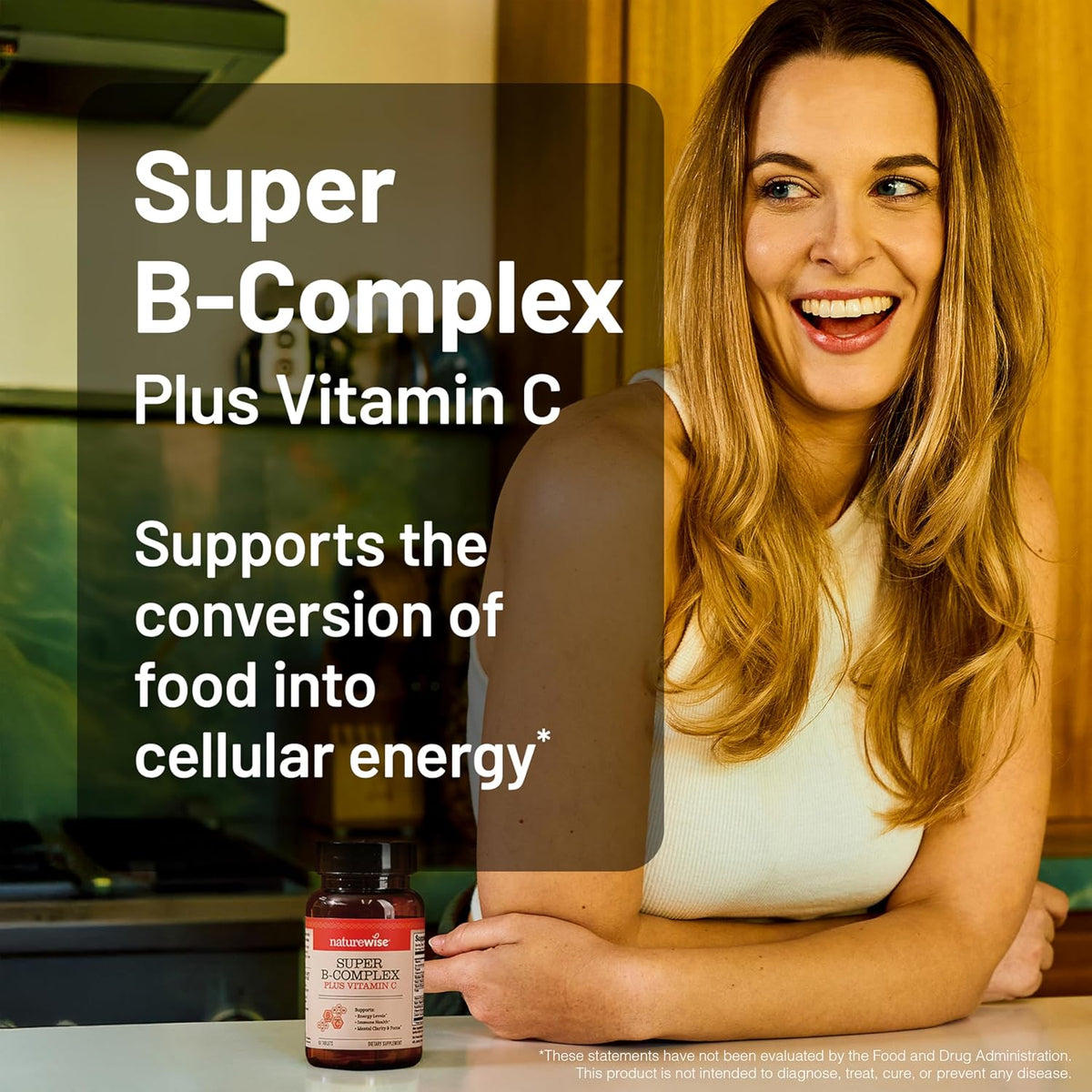 NatureWise Super Vitamin B Complex - with – Vitamin B12 as Methylcobalamin – The active, methylated form of B12 – Image 7