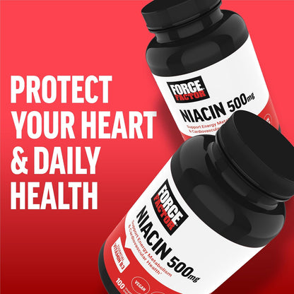 Force Factor Niacin 500mg – Vitamin B3 Supplement for Heart Health & Energy – Image 6