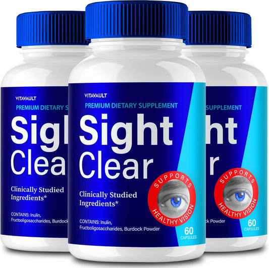 (3 Pack) Sight Clear Eye Supplement – May support visual acuity and clarity – Image 1