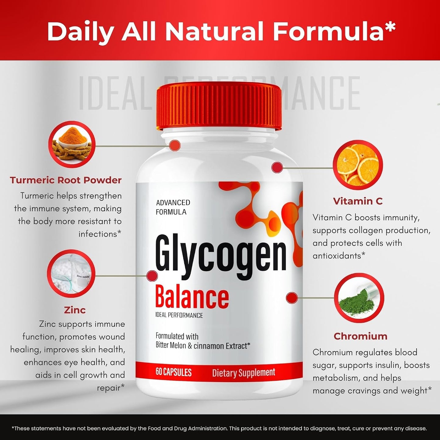 Glycogen Balance Advanced Blood Formula Capsules – Maximum Strength, 2 Pack - görsel 7
