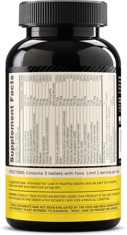 Optimum Nutrition Opti-Men Daily Multivitamin for Men, 240 Tablets