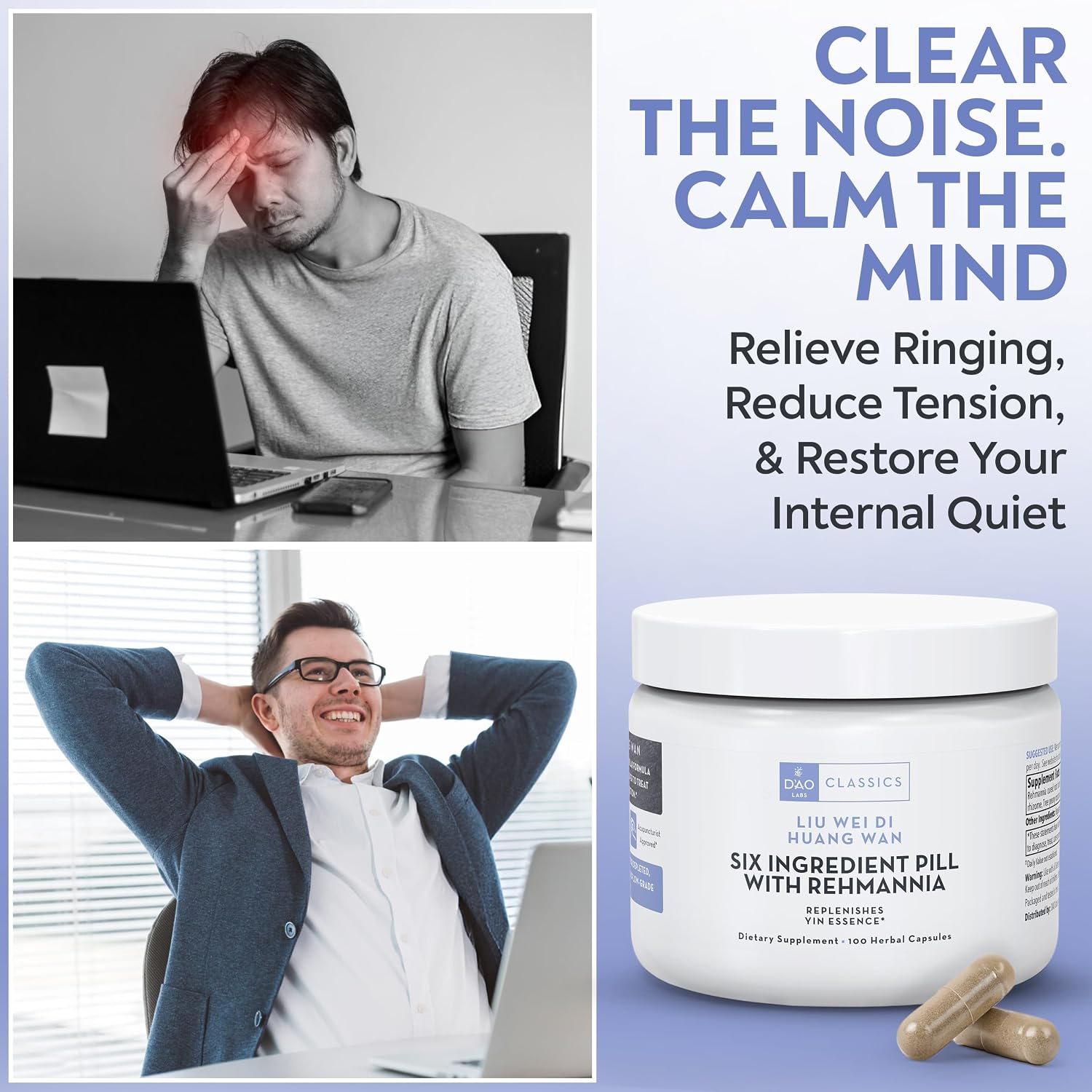 D'AO Labs Six Ingredient Pill with Rehmannia - Liu Wei Di Huang Wan, 100 Capsules - görsel 7
