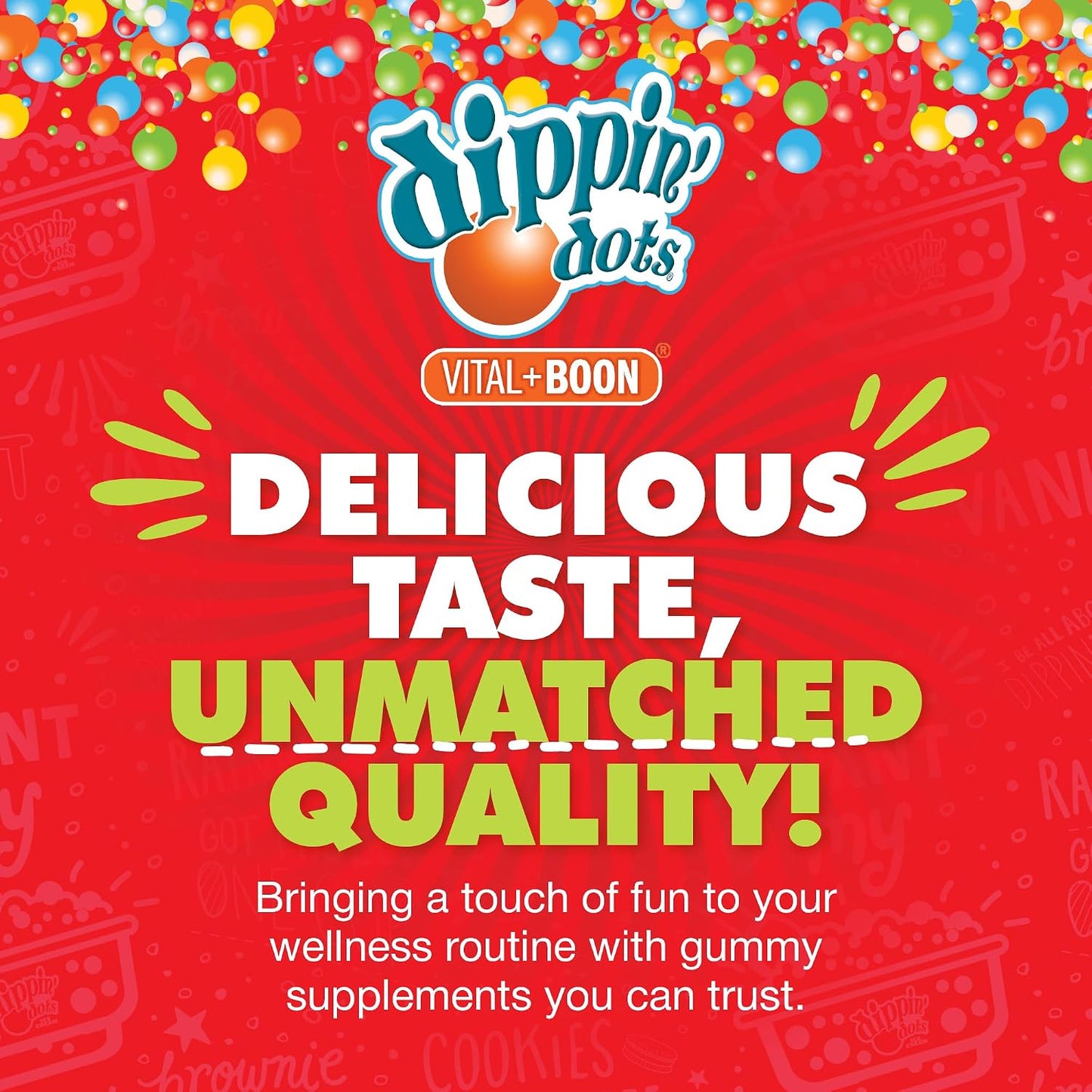 Dippin' Dots High Potency Biotin Gummies 5000mcg - Hair, Skin & Nails - Raspberry - 60 Day Supply (2 Pack) - görsel 8