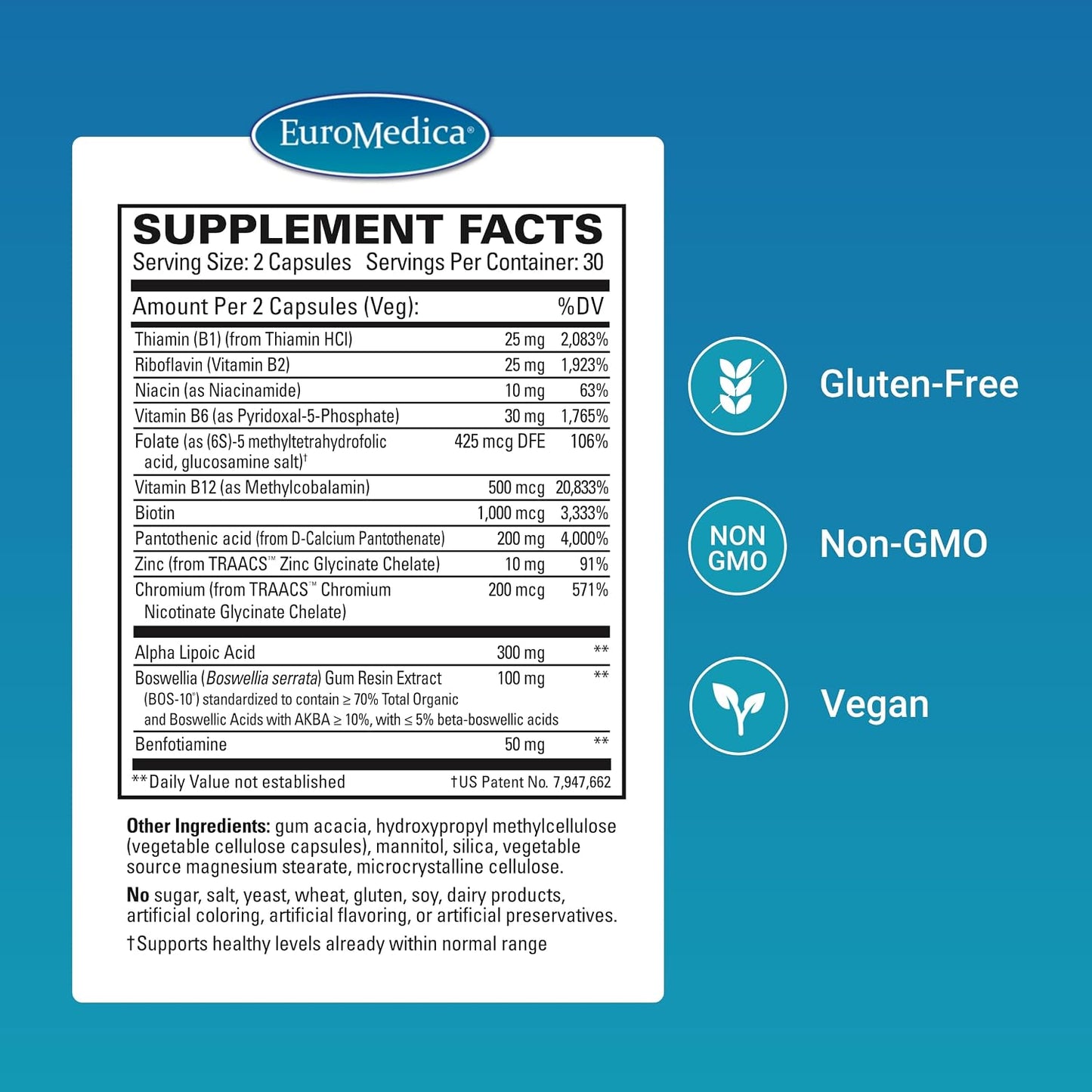 Euromedica Nerve Complex Capsules, 60 Capsules - görsel 2