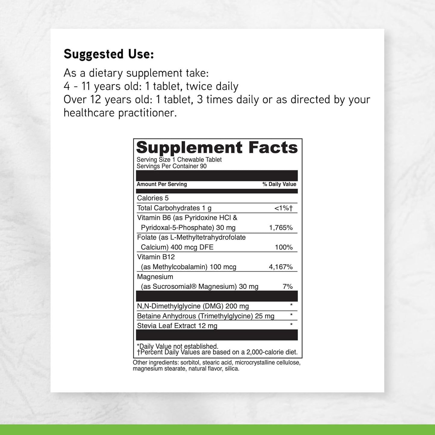 Little DaVinci Focussed Chewable - Supplement to Support Behaviour, Brain Health, and Immune Health for Kids - With Vitamin B6, Folate, Vitamin B12, and More - Orange Flavour - Sugar free - 90 Tablets - görsel 6