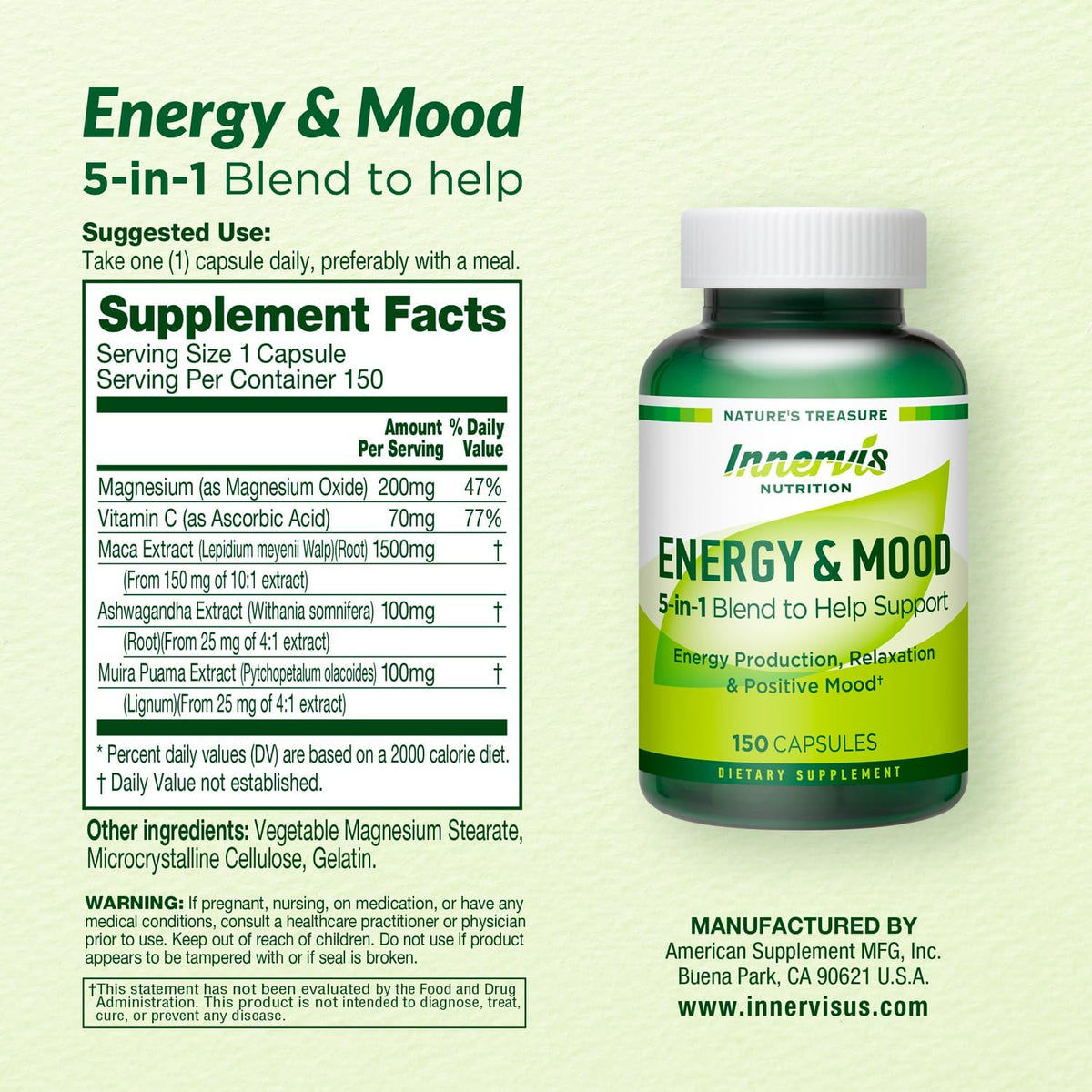 Energy & Mood Supplement – Boost Energy & – Ingredient Quality: Look for clinically studied forms and doses. This – Image 9