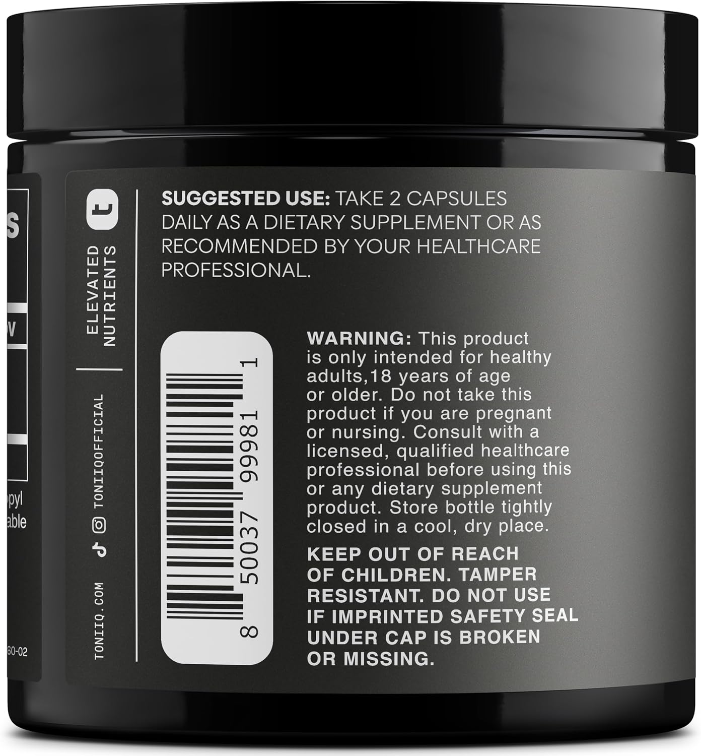 Toniiq Ultra High Potency Trans Resveratrol 1000mg – 98% Pure – 60 Capsules - görsel 8