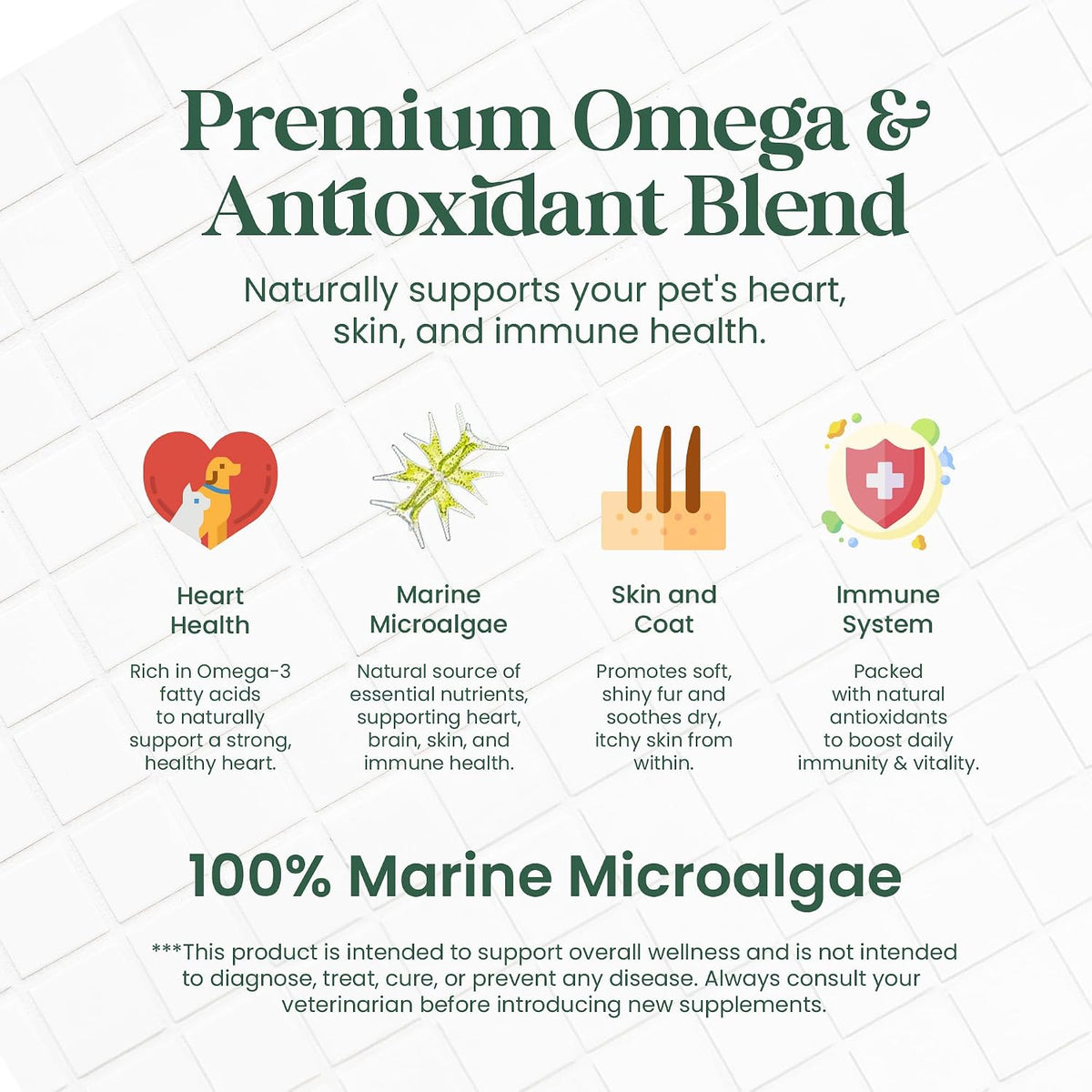 Nourish Pet Co. Phytoplankton Omega & – Joint Flexibility and Mobility: The natural anti-inflammatory properties – Image 2
