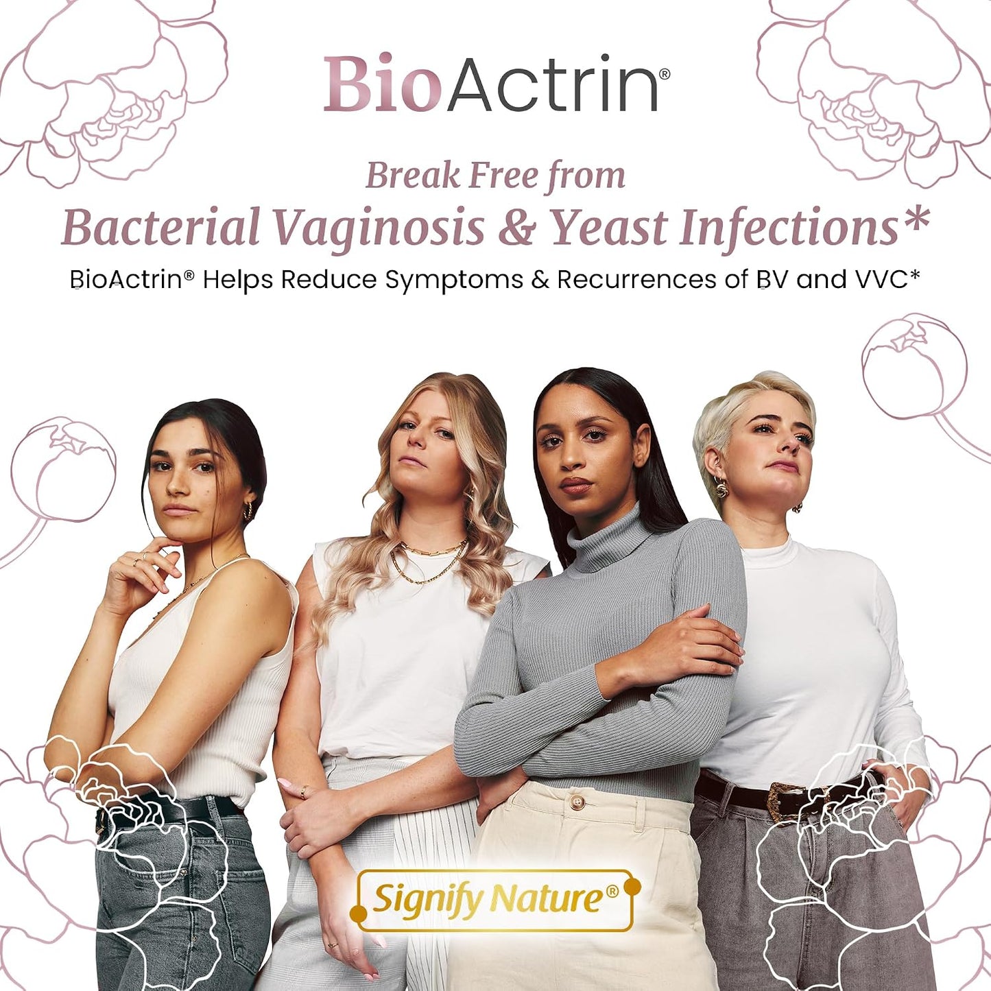 SIGNIFY NATURE Bioactrin Vaginal Probiotics – Bacterial Vaginosis & Yeast Infection Support – 28 Capsules - görsel 5