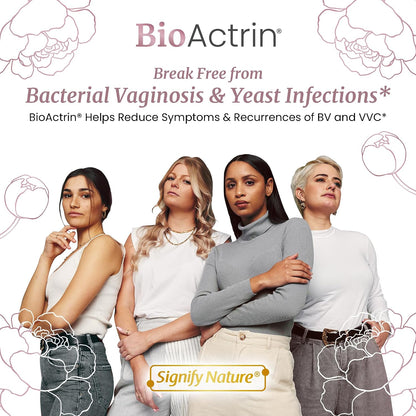SIGNIFY NATURE Bioactrin Vaginal Probiotics – Bacterial Vaginosis & Yeast Infection Support – 28 Capsules