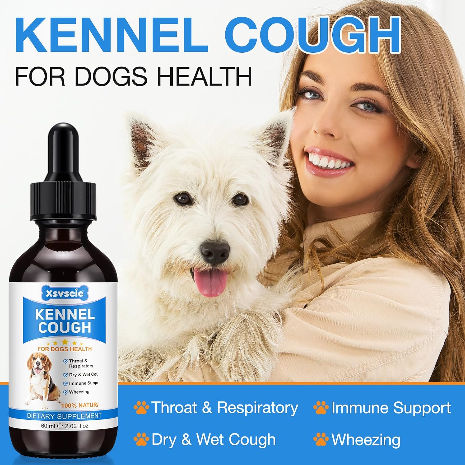 Kennel Cough Drops for Dogs – Natural Herbal Supplement for All Breeds & Sizes - görsel 2