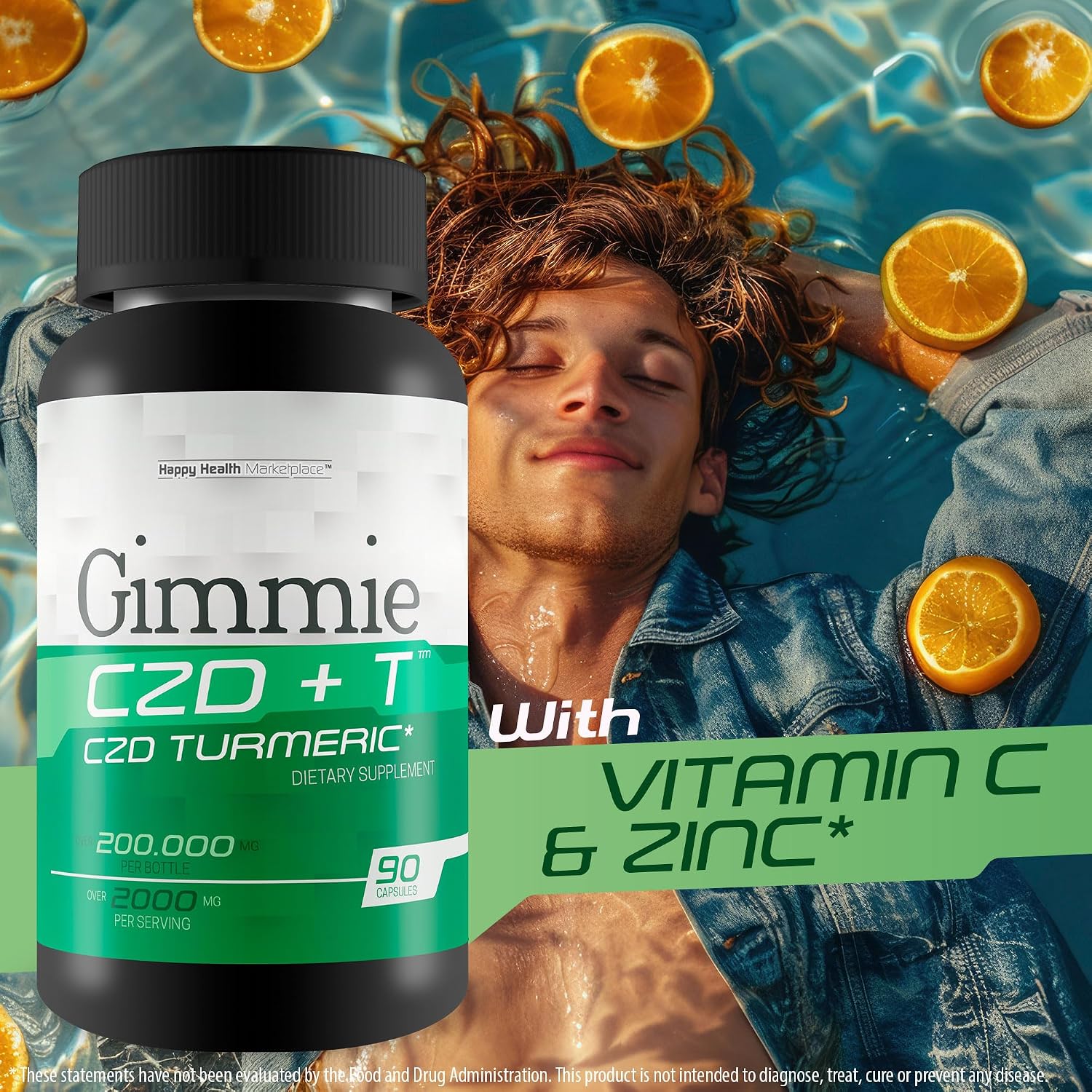 Gimmie CZD + T - Advanced Immune Support Supplement with Vitamin C, D, Zinc, Magnesium and Turmeric - görsel 6