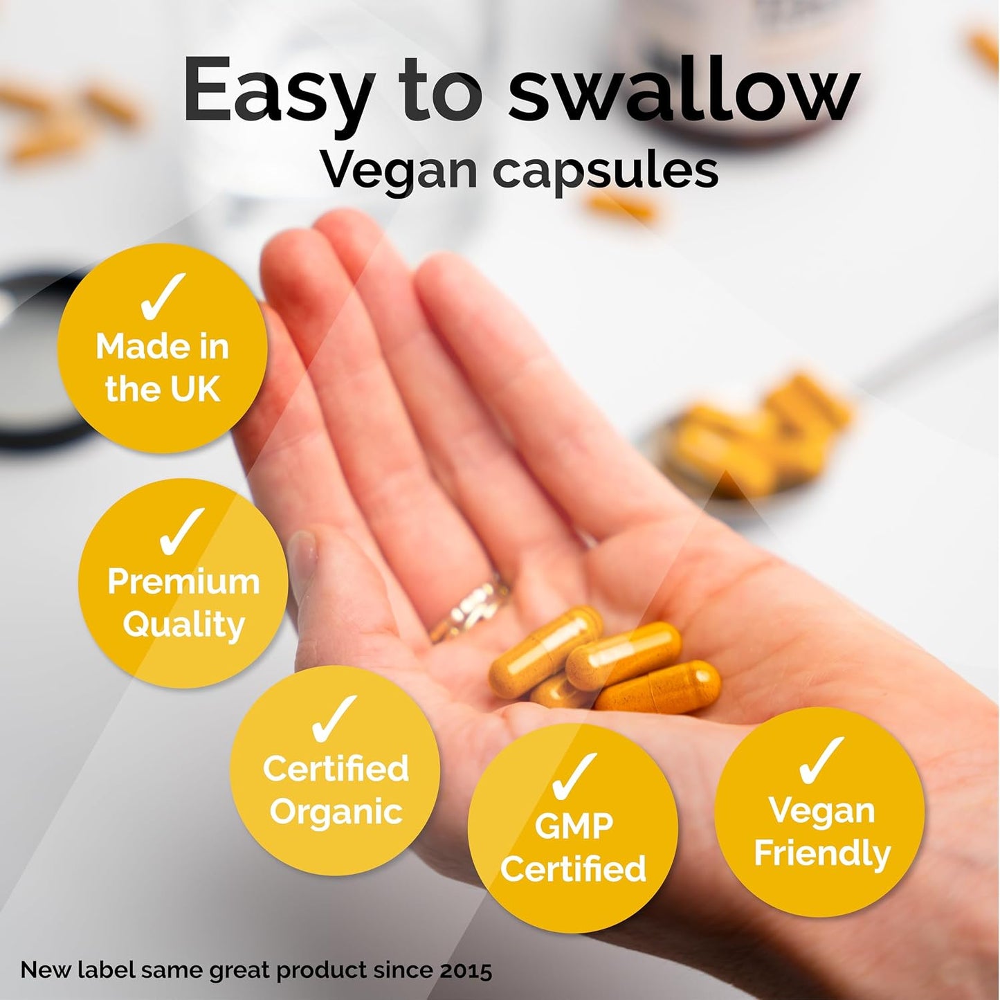 Turmeric & Black Pepper Extract 60 Capsules - görsel 8
