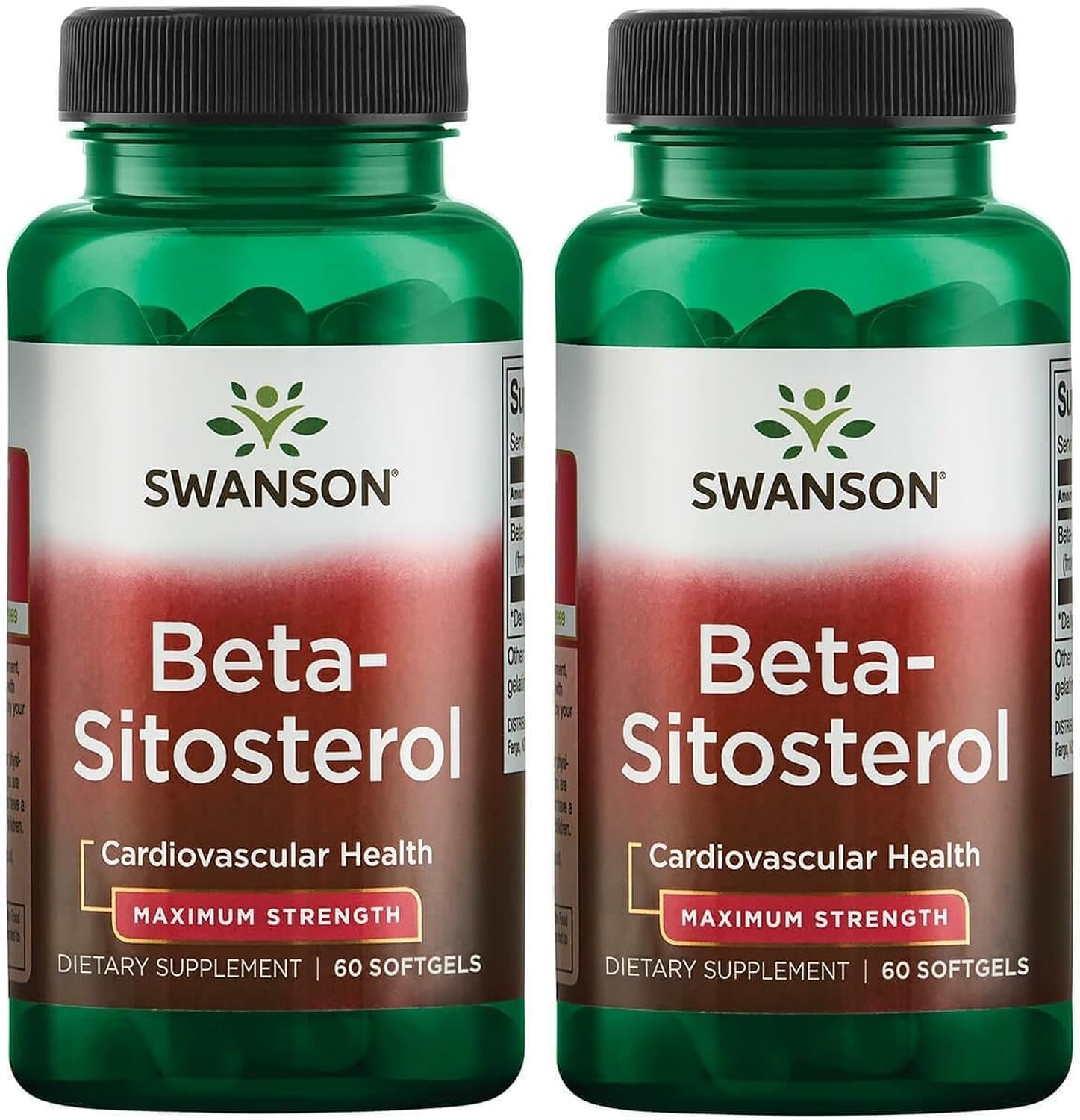 Swanson Beta Sitosterol – Plant Sterol Formula (160mg, 60 Softgels, 2-Pack) - görsel 1