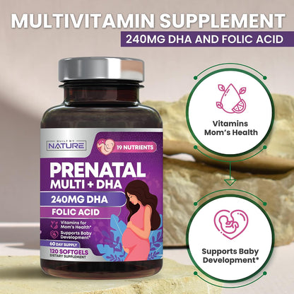 Built by Nature Prenatal Vitamins for Women – 120 Softgels