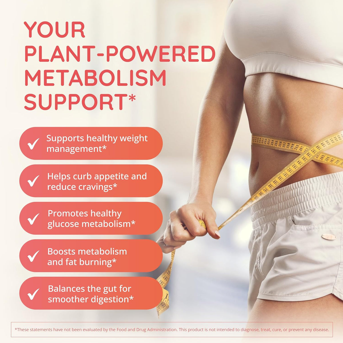 Happy Healthy Hippie GLP-1 Supplement with Metabolaid & Chromium – Appetite Suppressant for Women's – 30 Vegan Capsules – Image 3