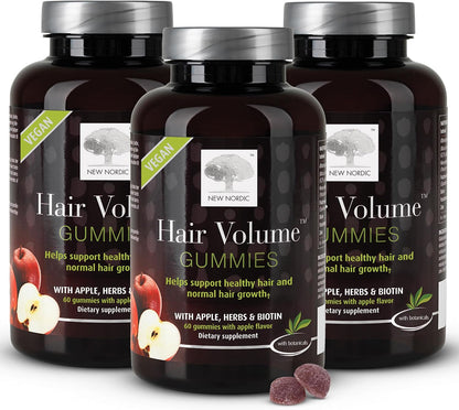 NEW NORDIC Hair Volume Daily Biotin Support Gummies
