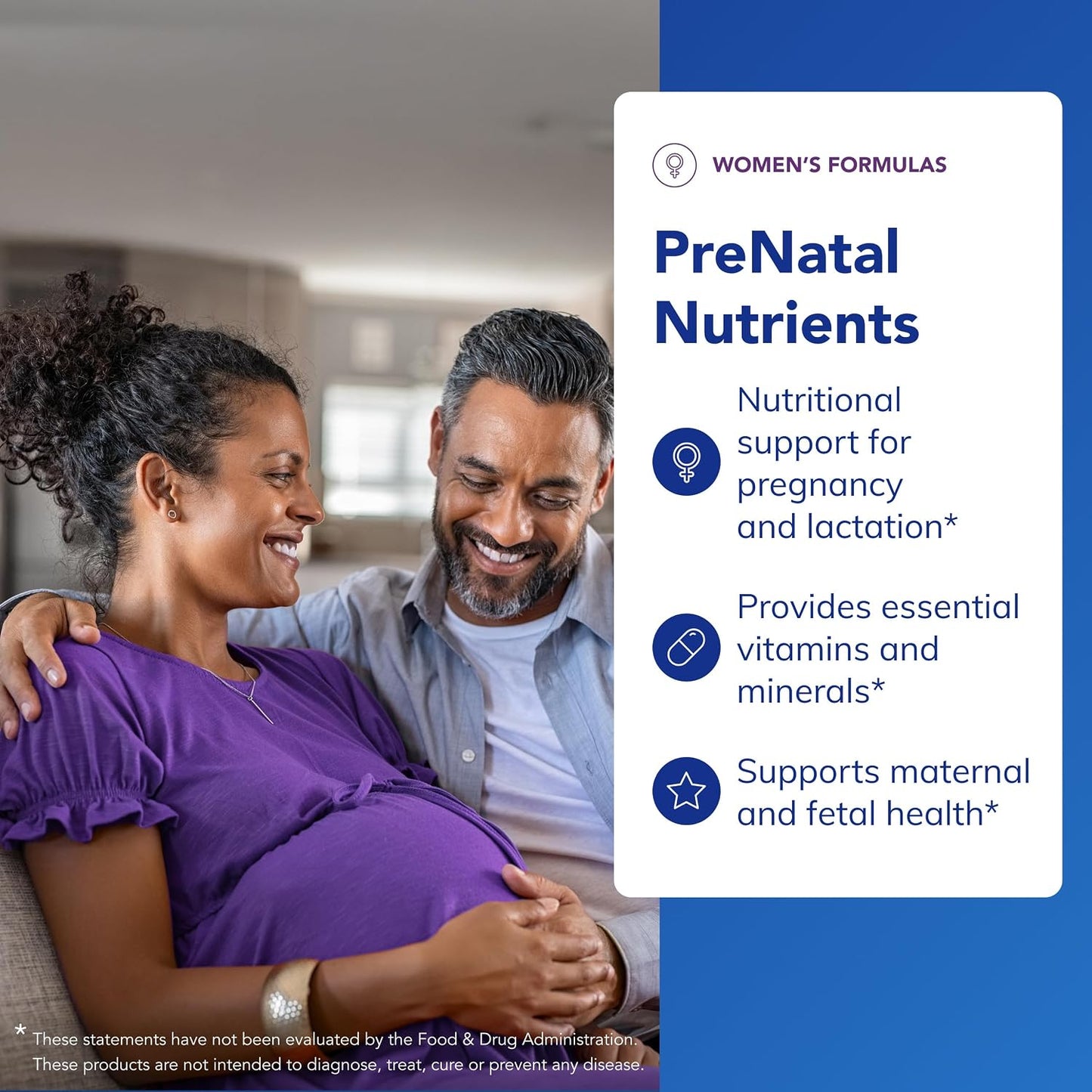 Pure Encapsulations PreNatal Nutrients - for Pregnancy & Lactation - Aids Energy & DNA Development* - with Folate, Choline & Iron - Gluten free & Non-GM - 60 Capsules - görsel 3
