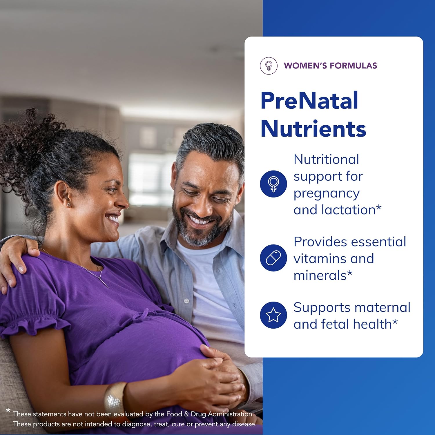 Pure Encapsulations PreNatal Nutrients - for Pregnancy & Lactation - Aids Energy & DNA Development* - with Folate, Choline & Iron - Gluten free & Non-GM - 60 Capsules - görsel 3