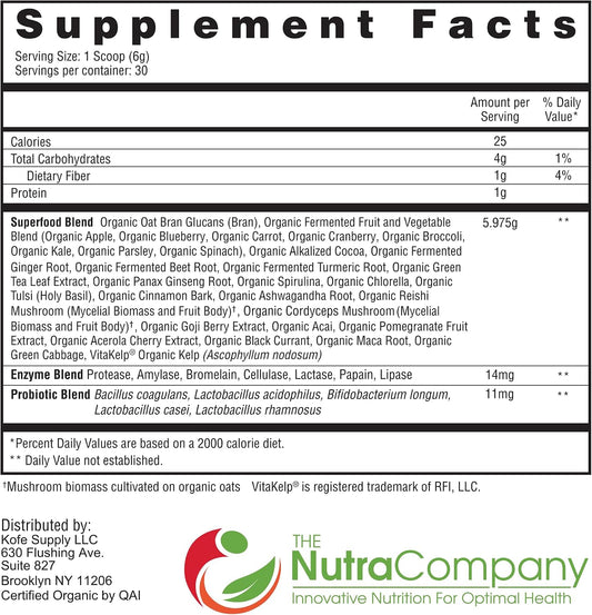 Fermented Super Greens Powder Superfood - – Fermentation: Fermented greens are often easier to digest and may – Image 1
