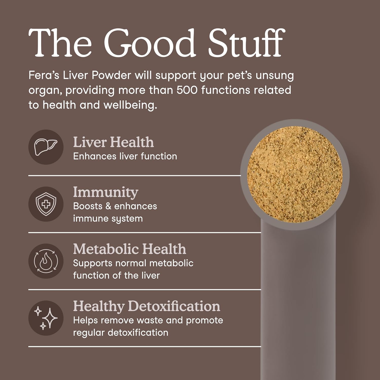 Fera Pets Cat & Dog Liver Supplement Powder with Milk Thistle – 60 Scoops - görsel 2