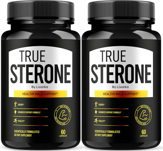 (2 Pack) True Sterone Capsules, TrueSterone, True Sterone Capsule, Capsules True Sterone, True Sterone Vitamin Capsules, True Sterone Advanced Formula, True Sterone Reviews 120 Capsules for 2 Months