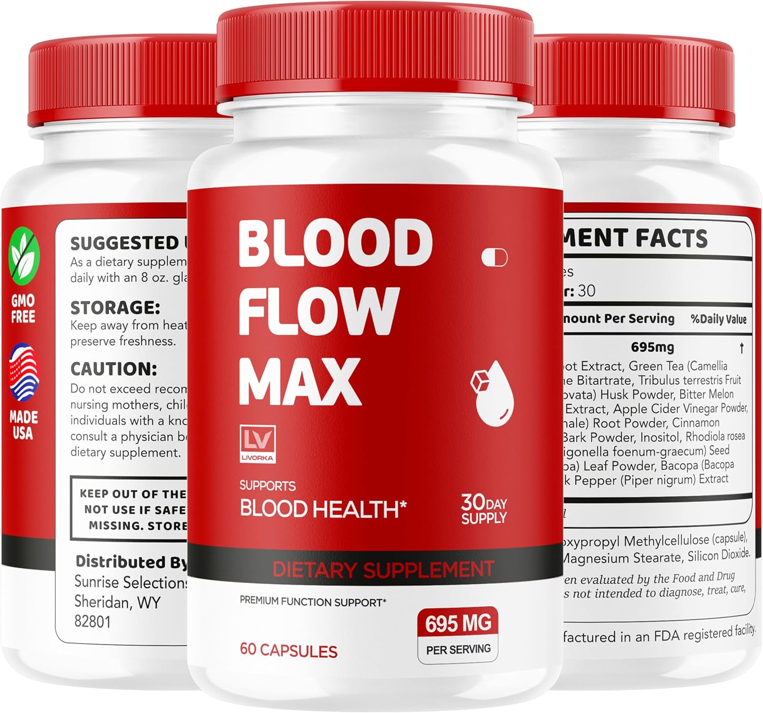 LIVORKA Blood Flow Max Capsules - Blood Support for General Wellbeing (60 Capsules) - görsel 9