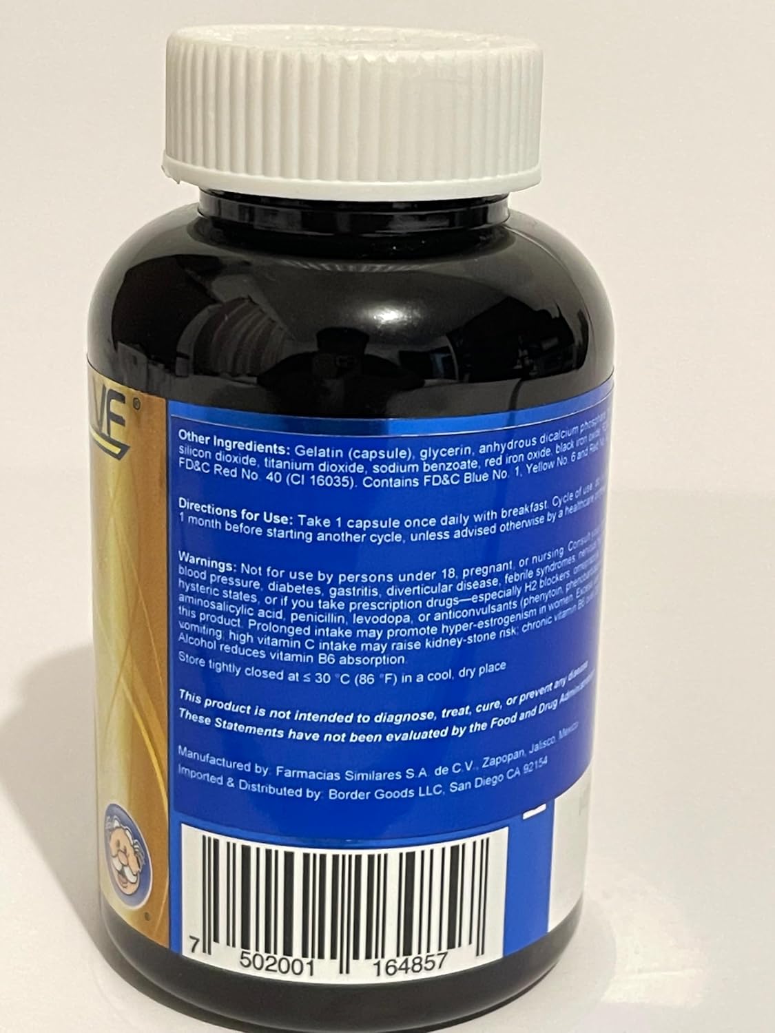 Forze VF Gold Capsules – Daily Multivitamin with Ginseng, B Vitamins & Minerals – 100 Capsules – Image 4