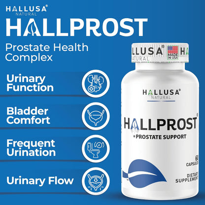 Hallusa Natural HALLPROST - Prostate Support Capsules, 60 Pack