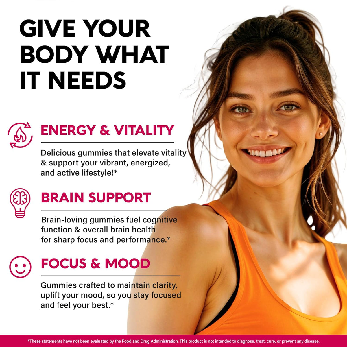 Vitamin B-Complex Gummies – Energy & Brain Support – Vegan – 60 Count – Image 3