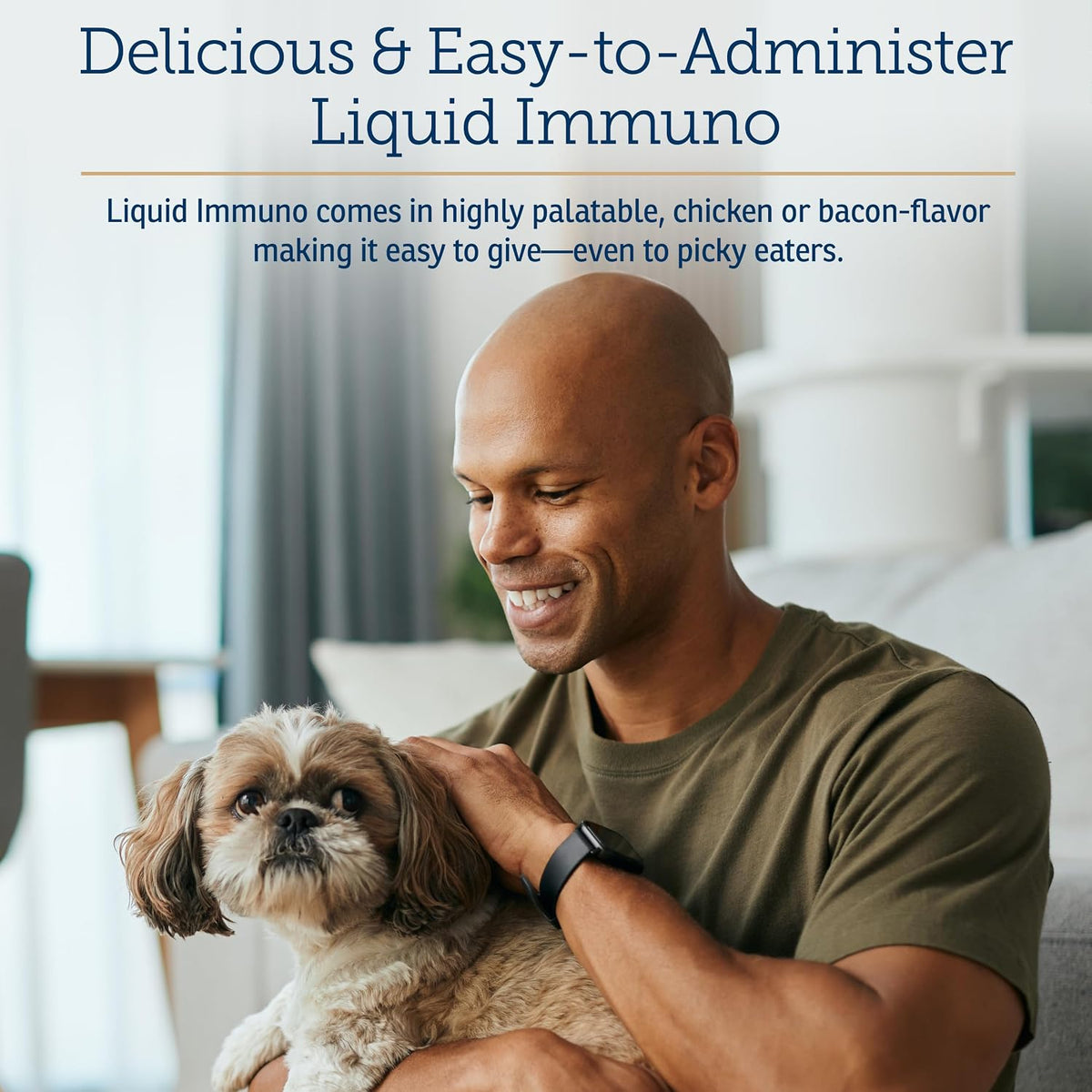 Rx Vitamins Liquid Immuno - L-Lysine, Reishi Mushroom & Lutein for Cats and Dogs - Bacon Flavoured Liquid Supplement (60 mL) – Image 4