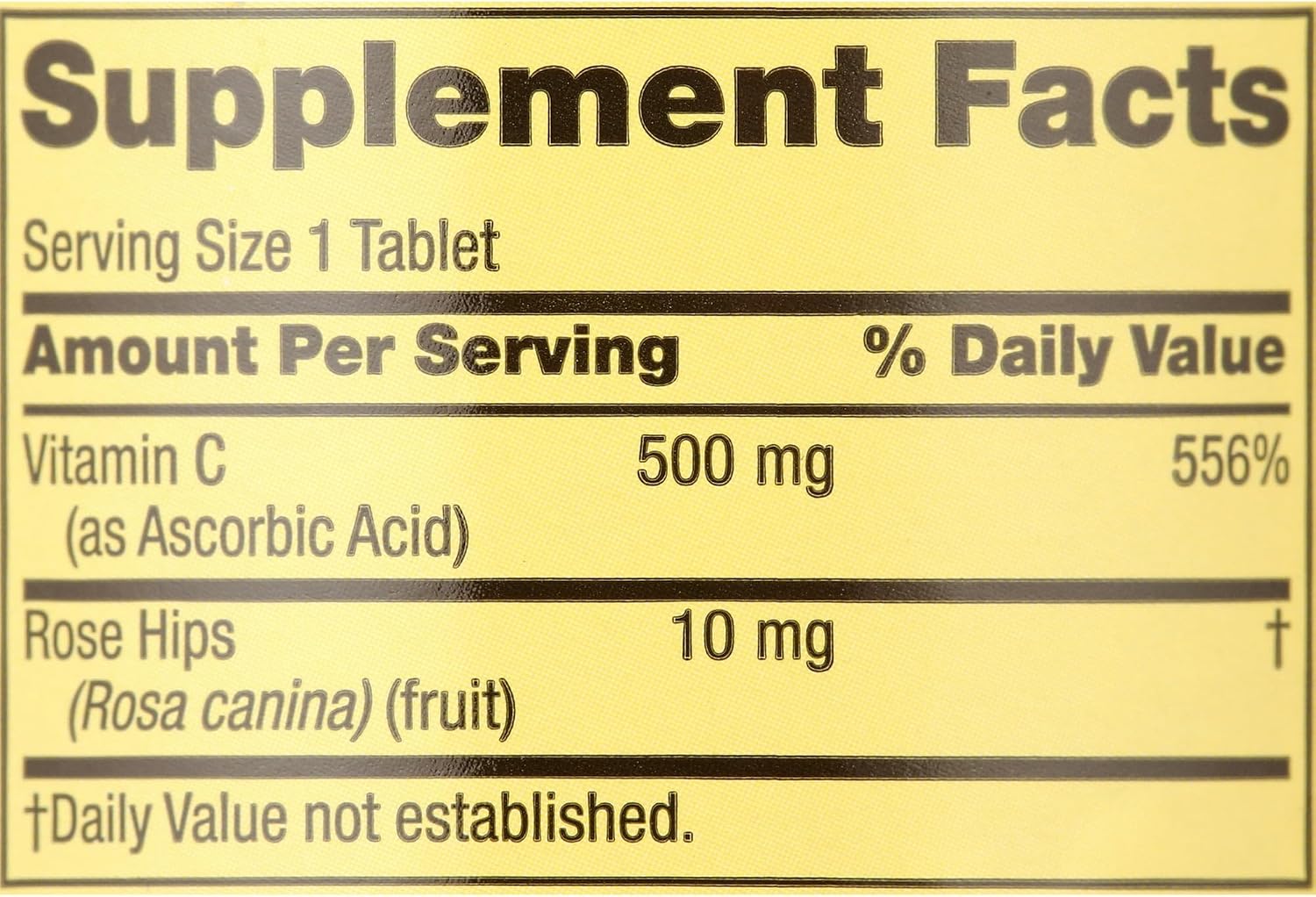 Vitamin C 500mg with Rose Hips, 250 Tablets - görsel 6