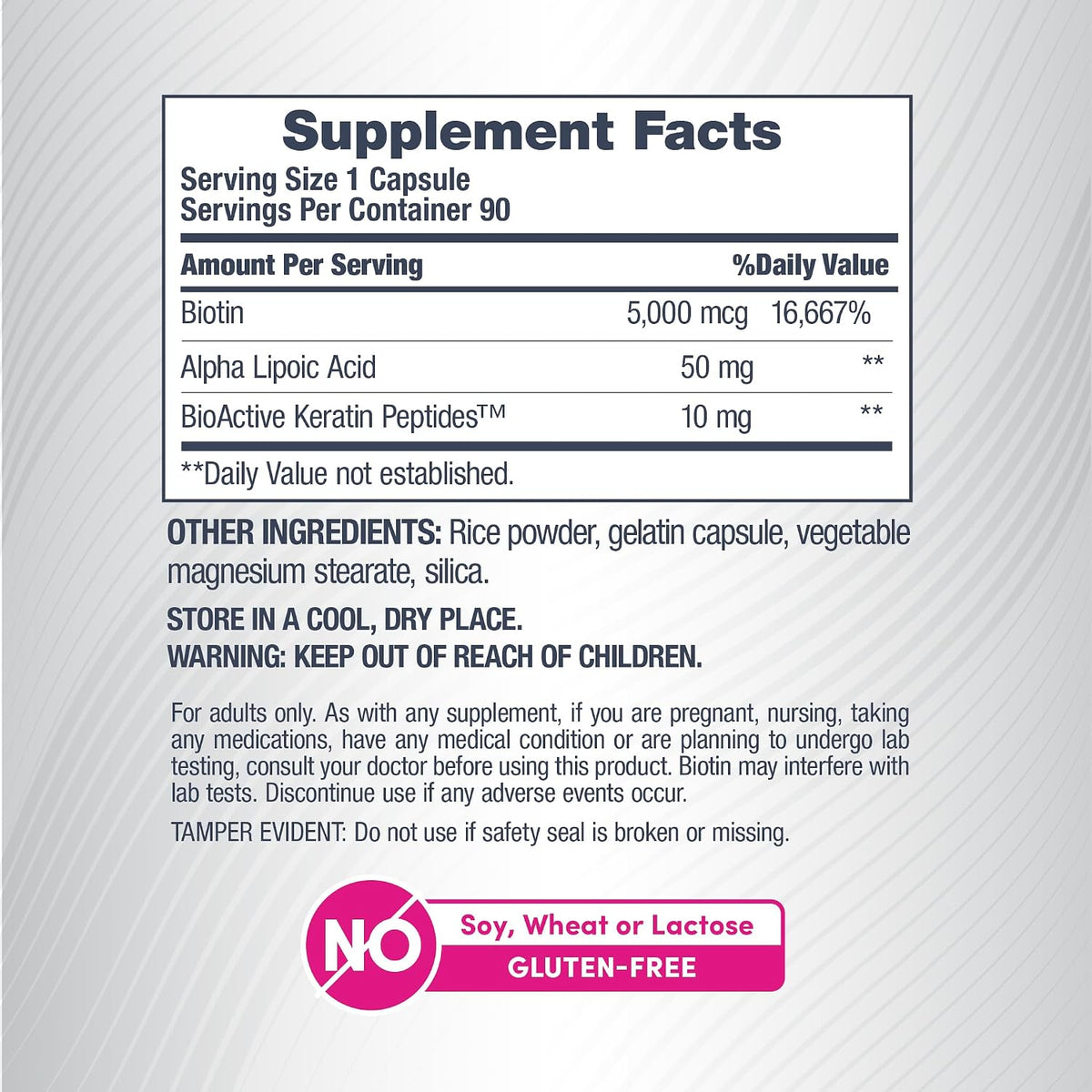 NeoCell Biotin Complex Hair, Skin & Nails, 90 Capsules – Image 4